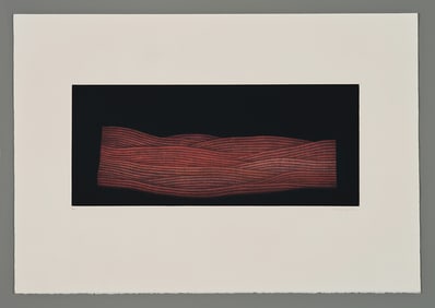 Yozo Hamaguchi Color Mezzotint - Red Field