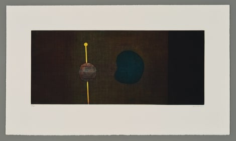 Yozo Hamaguchi Mezzotint - Yellow Knitting Needle