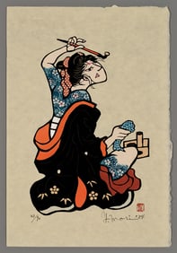 Yoshitoshi Mori Stencil - Benten Kozu