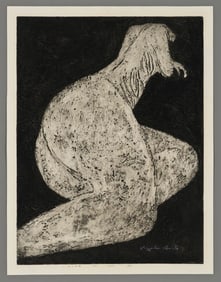 Kiyoshi Saito Collagraph - Nude (7)