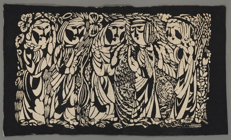 Sadao Watanabe Stencil - Five Apostles
