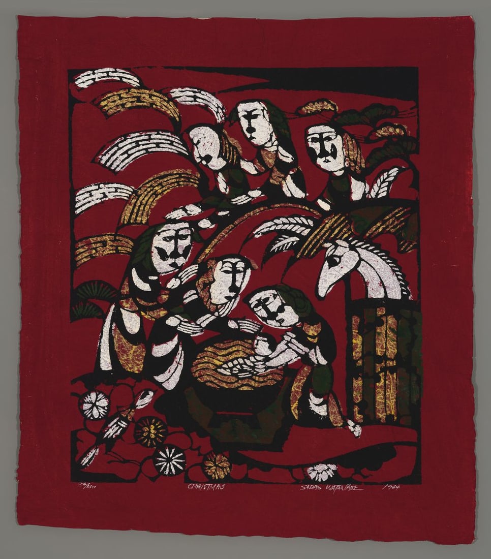 Sadao Watanabe Stencil - Christmas (1 of 2)