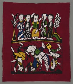 Sadao Watanabe Stencil - Egyptians Drowning in Red Sea