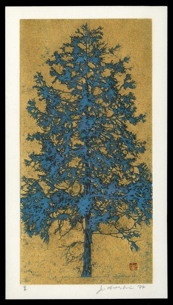 Joichi Hoshi Woodblock: Title: Blue Artist: Hoshi, Joichi, 1913-1979 Edition: Unlimited Edition Date: 1977 Medium: woodblock