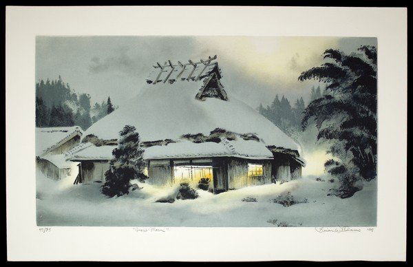 Brian Williams Polymer Intaglio: Title: "Snow Moon" Artist: Williams, Brian, b.1950Edition: 49/75Date: 2005Medium: polymer intaglio