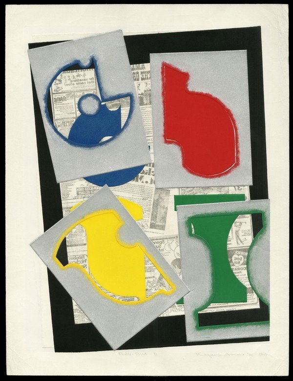 Kazumi Amano Woodblock: Title: Plan - Print B Artist: Amano, Kazumi, 1927-2001Edition: 14/35Date: 1973Me