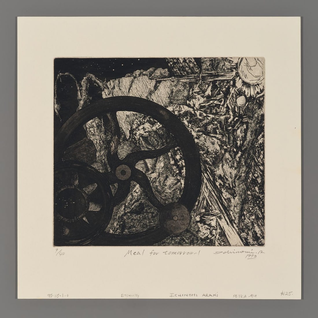 Ichinomi Araki Etching - Meal for Tomorrow I (1 of 2)
