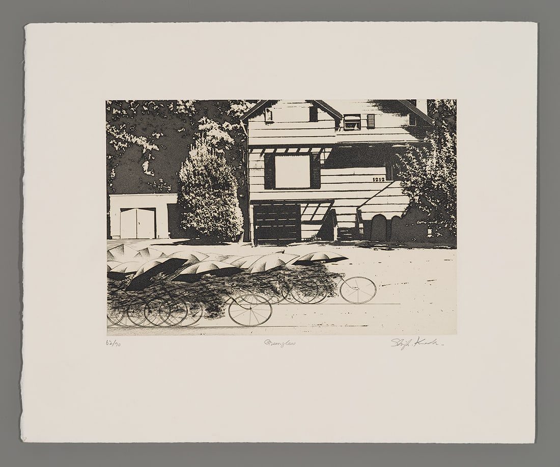Shigeki Kuroda Etching - Green Glass (1 of 2)