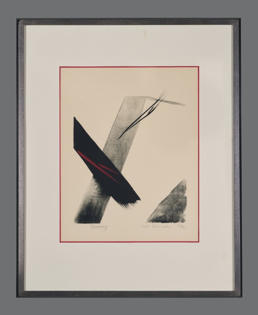 Toko Shinoda Hand Colored Lithograph - Blessing (1 of 2)