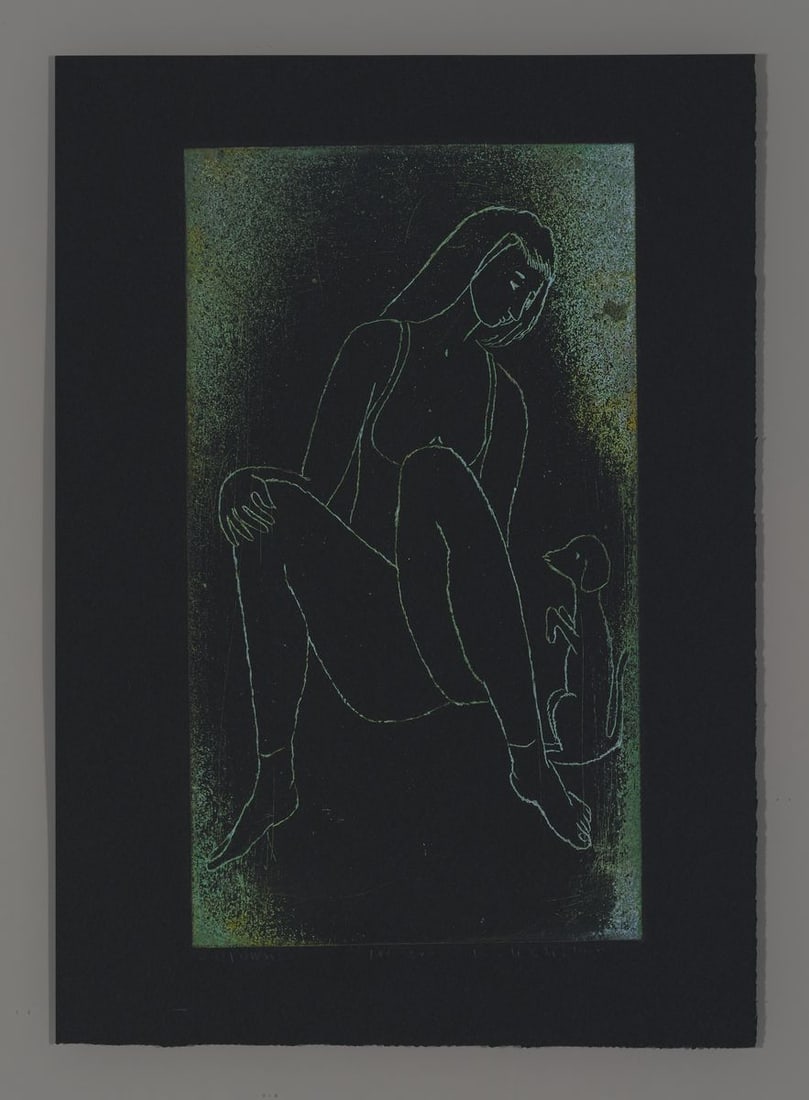 Kenji Ushiku Etching - Clown (1 of 2)
