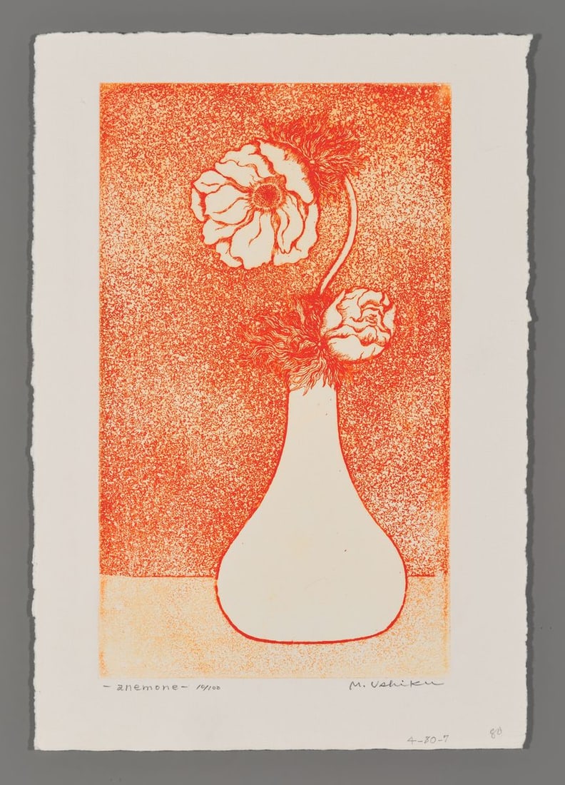 Mari Ushiku Etching - anemone (1 of 2)
