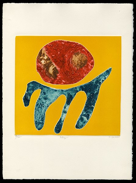 Tomoe Yokoi Woodblock: Title: Fly Artist: Yokoi, Tomoe, b. 1943Edition: 70/125Date: 20th centuryMedium: