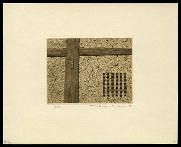 Ryohei Tanaka Etching: Title: A Wall No. 1 Artist: Tanaka, Ryohei, b.1933 Edition: 66/100 Date: 1972 Mediu