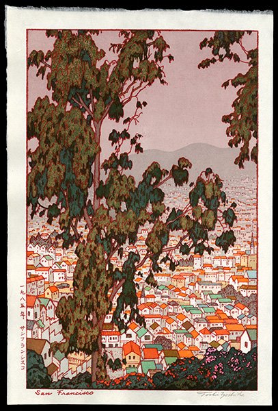 Toshi Yoshida Woodblock: Title: San Francisco Artist: Yoshida, Toshi, 1911-1995Edition: Raised Seal EditionDate: 1985