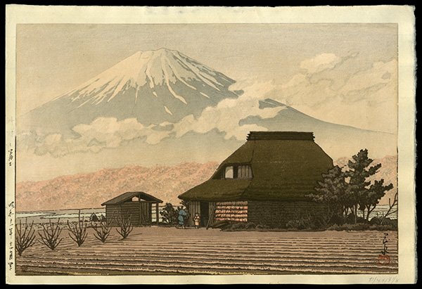 Kawase Hasui Woodblock: Title: Mt. Fuji Seen from Narusawa in Autumn Artist: Hasui, Kawase, 1883-1957 Date: 1936 Medium: woodblo