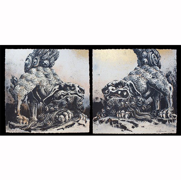 Brian Williams - Lithograph: Artist: Williams, Brian, b.1950Title: "Shishi" Edition: 22/25Date: 1994Medium:</