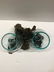 double recycled blowen glass and teakroot bowls - 2