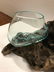 double recycled blowen glass and teakroot bowls - 3
