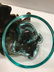 double recycled blowen glass and teakroot bowls - 4