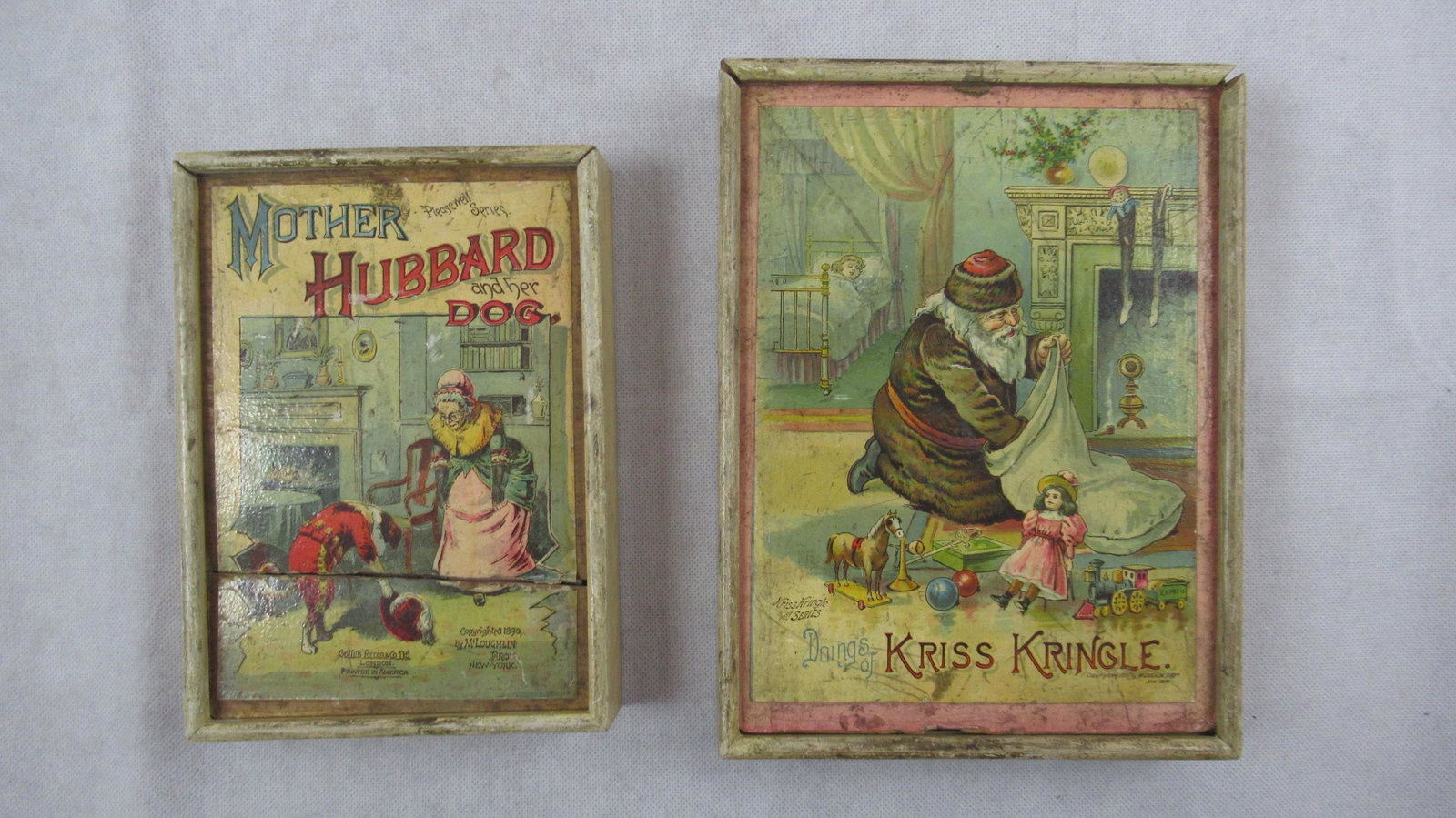 Two McLoughlin Bros, NY childrenâ€™s puzzle games: 2 x McLoughlin Bros, NY childrenâ€™s puzzle games
