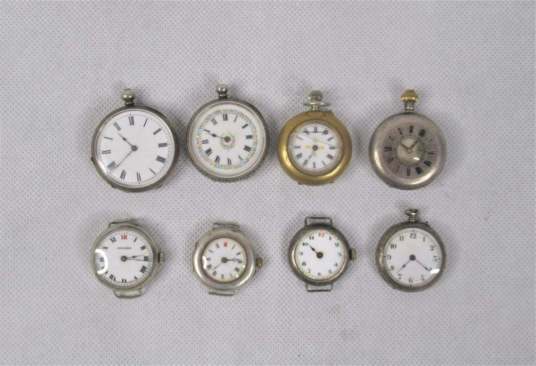 Eight Watches, Six with Silver Cases: Eight Watches, Six with Silver Cases