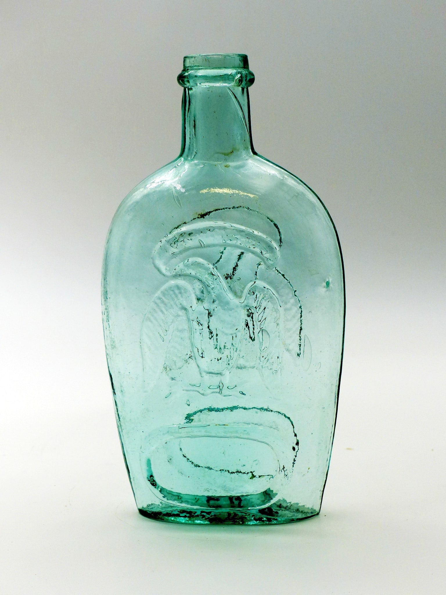 Early American Double Eagle Historical Glass Flask (1 of 6)