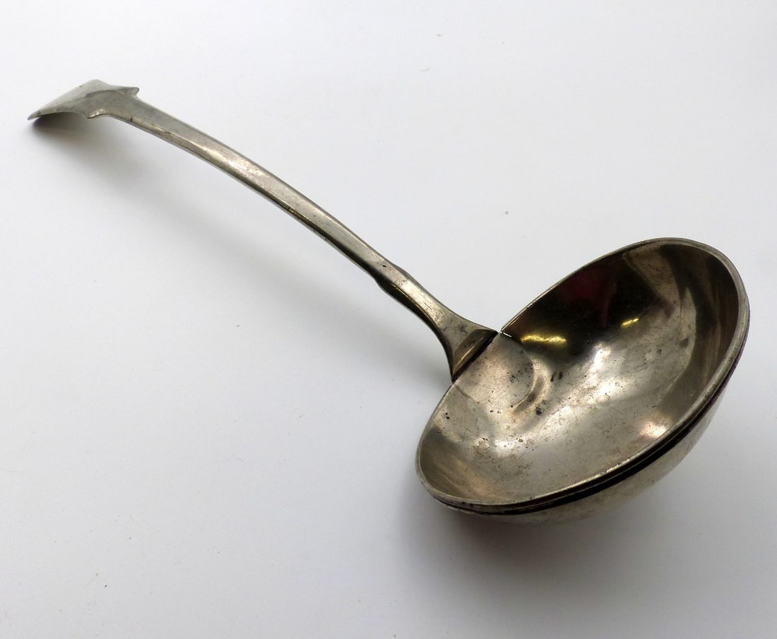 Large Pewter Ladle.: Large pewter ladle. -Condition: Mint. ; 14.5"H