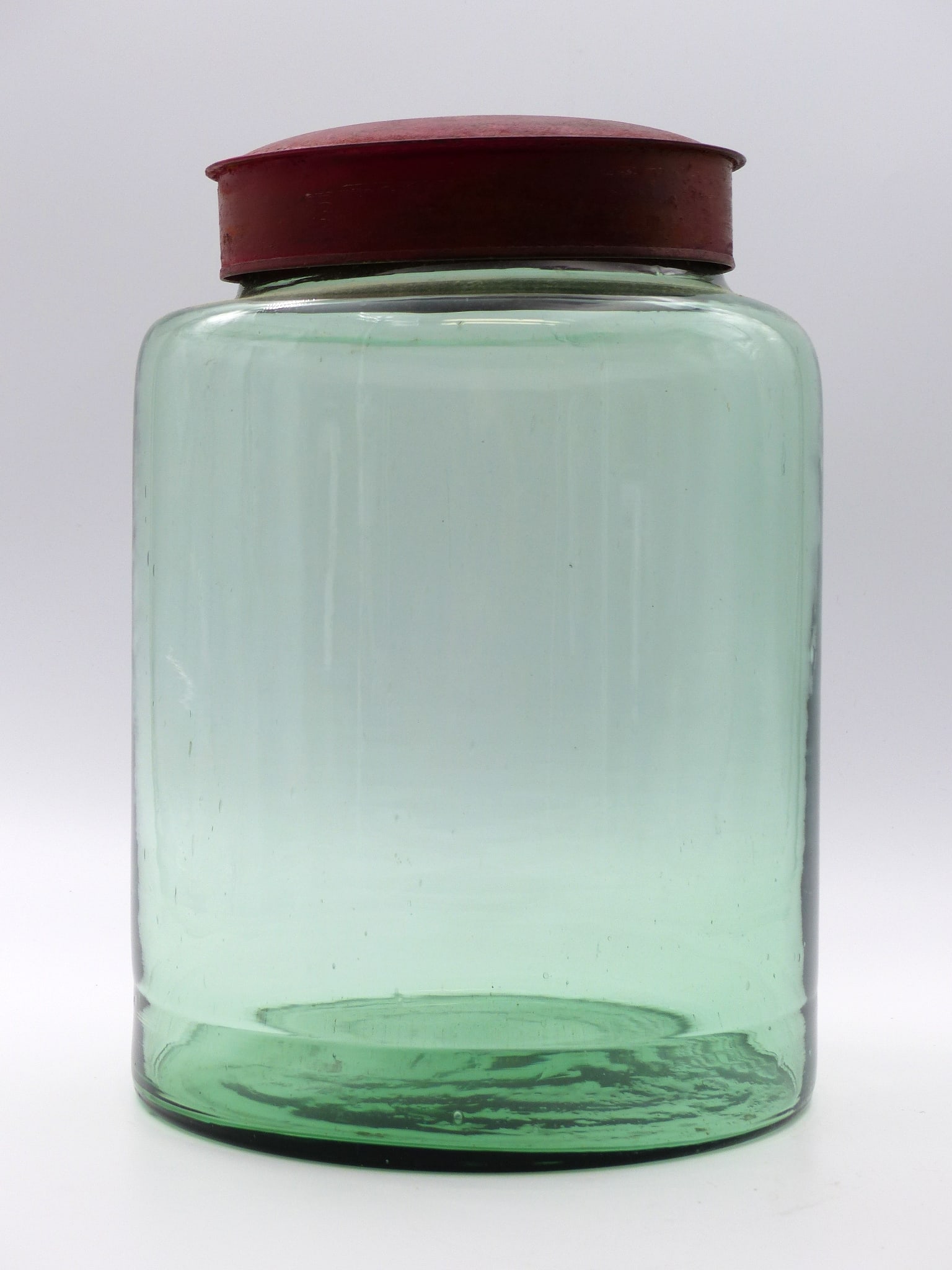 Apothecary Jar With Metal Lid: Apothecary Jar with Metal Lid -Condition: Good ; 11"H