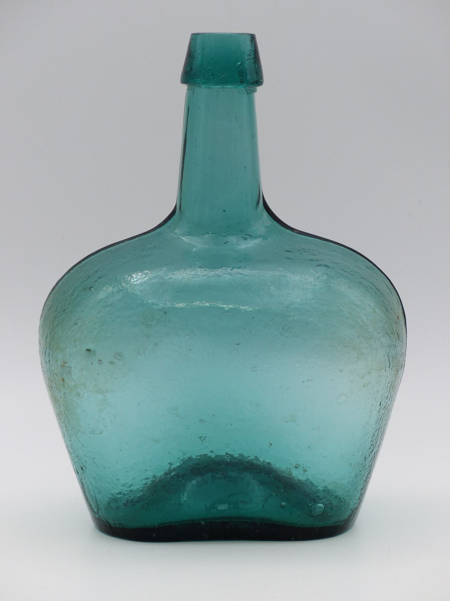 Teal Green Ovoid Demijohn with Blob Top (1 of 7)