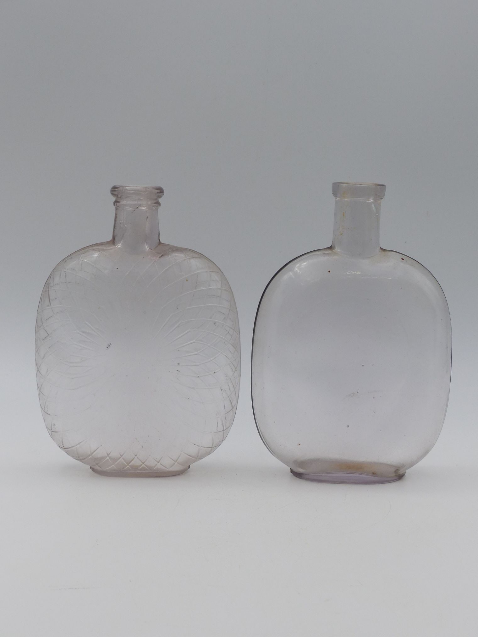 Clear Pumpkin Seed Bottle Pair (One Decorated) (1 of 7)