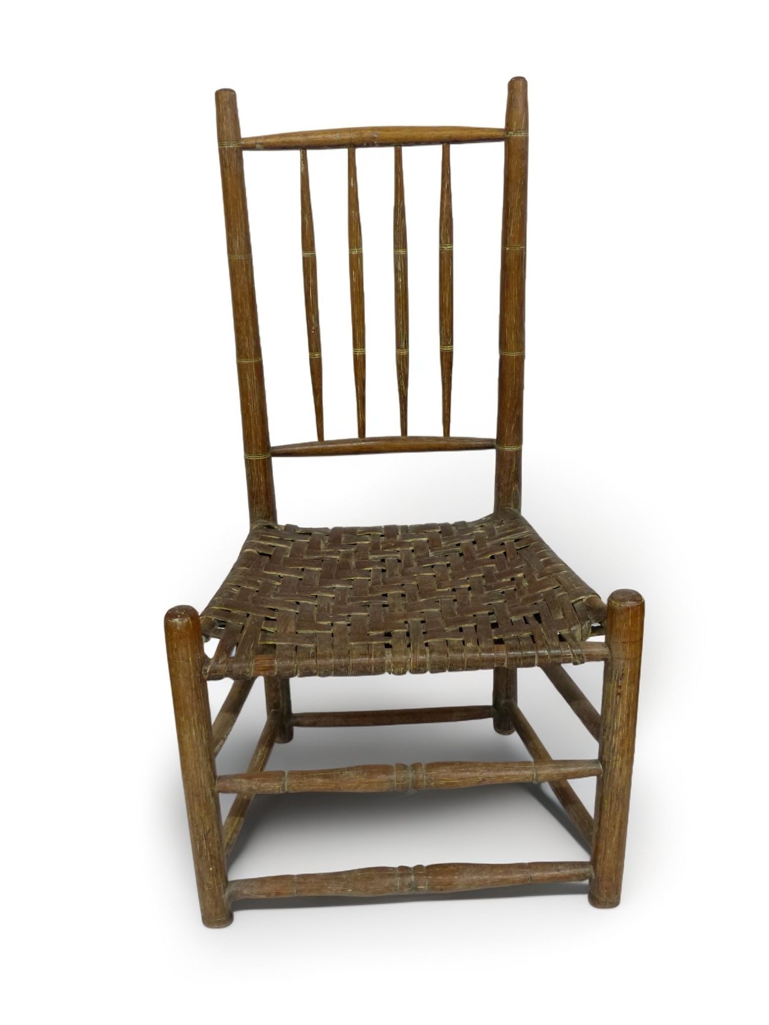 Primitive Chair with Split Oak Bottom (1 of 8)