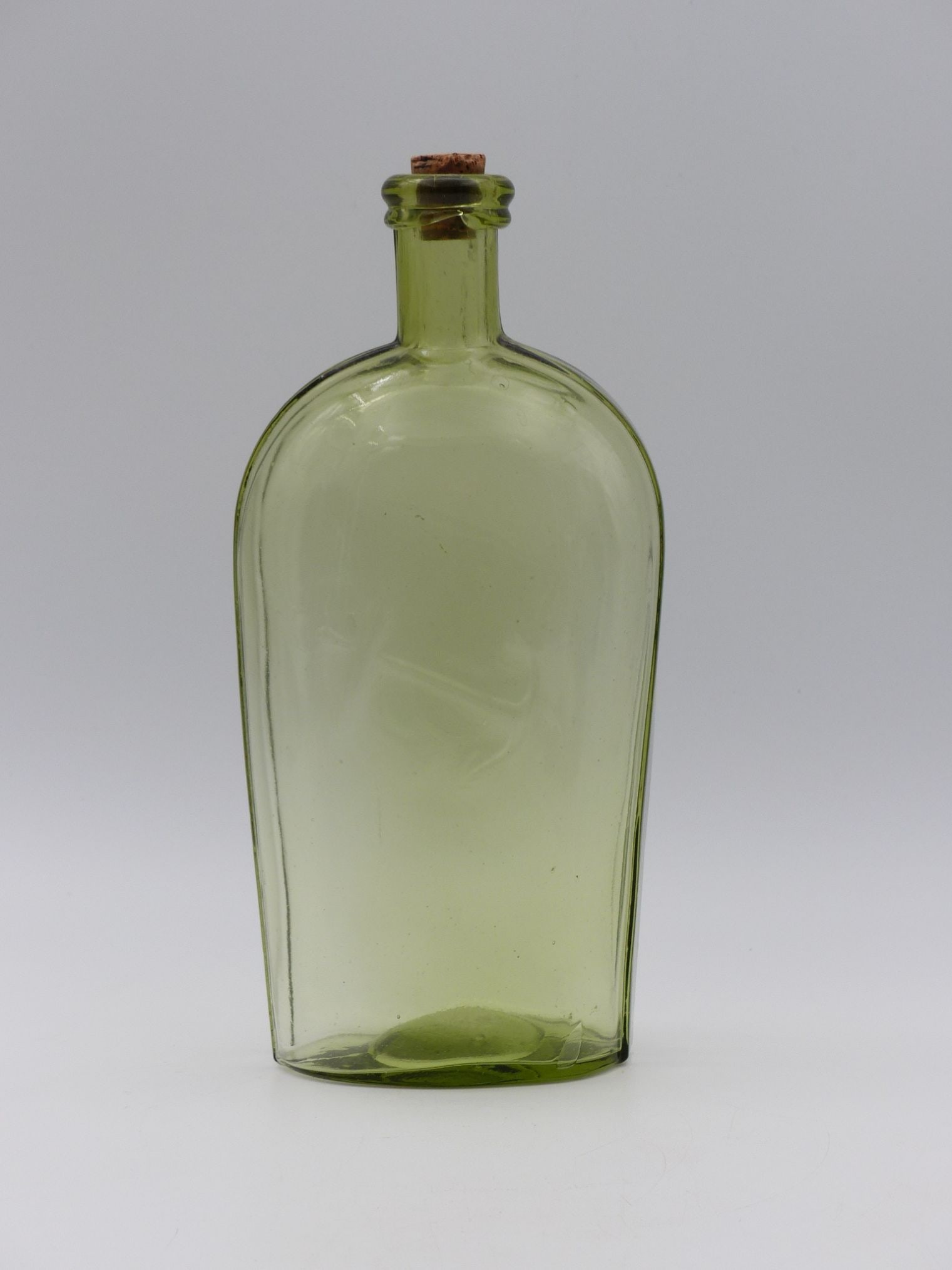 Light Green Anchor & Ball Flask with Blob Top (1 of 7)