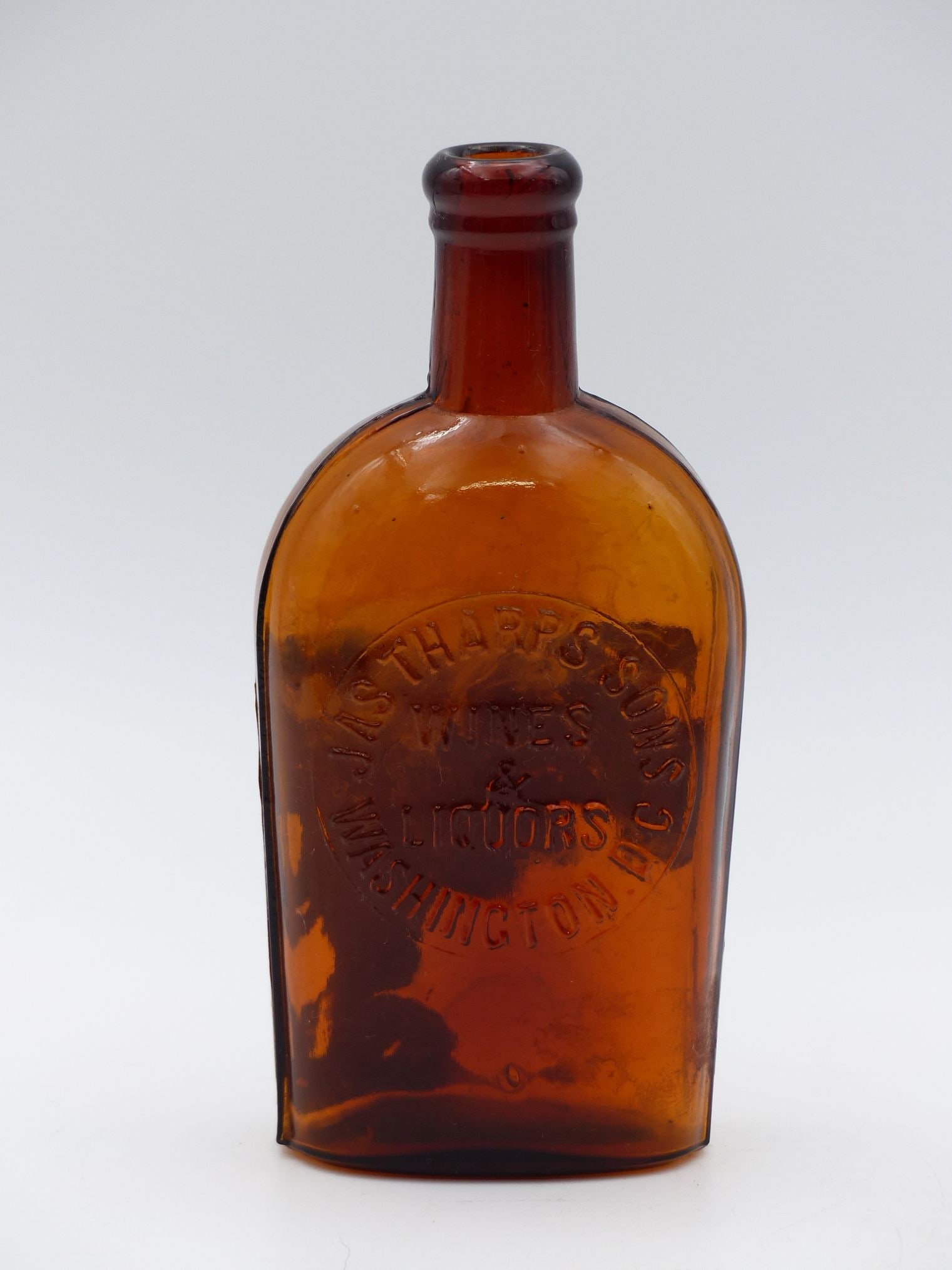 "J.A.S. Doors Sons Amber Flask (1 of 8)