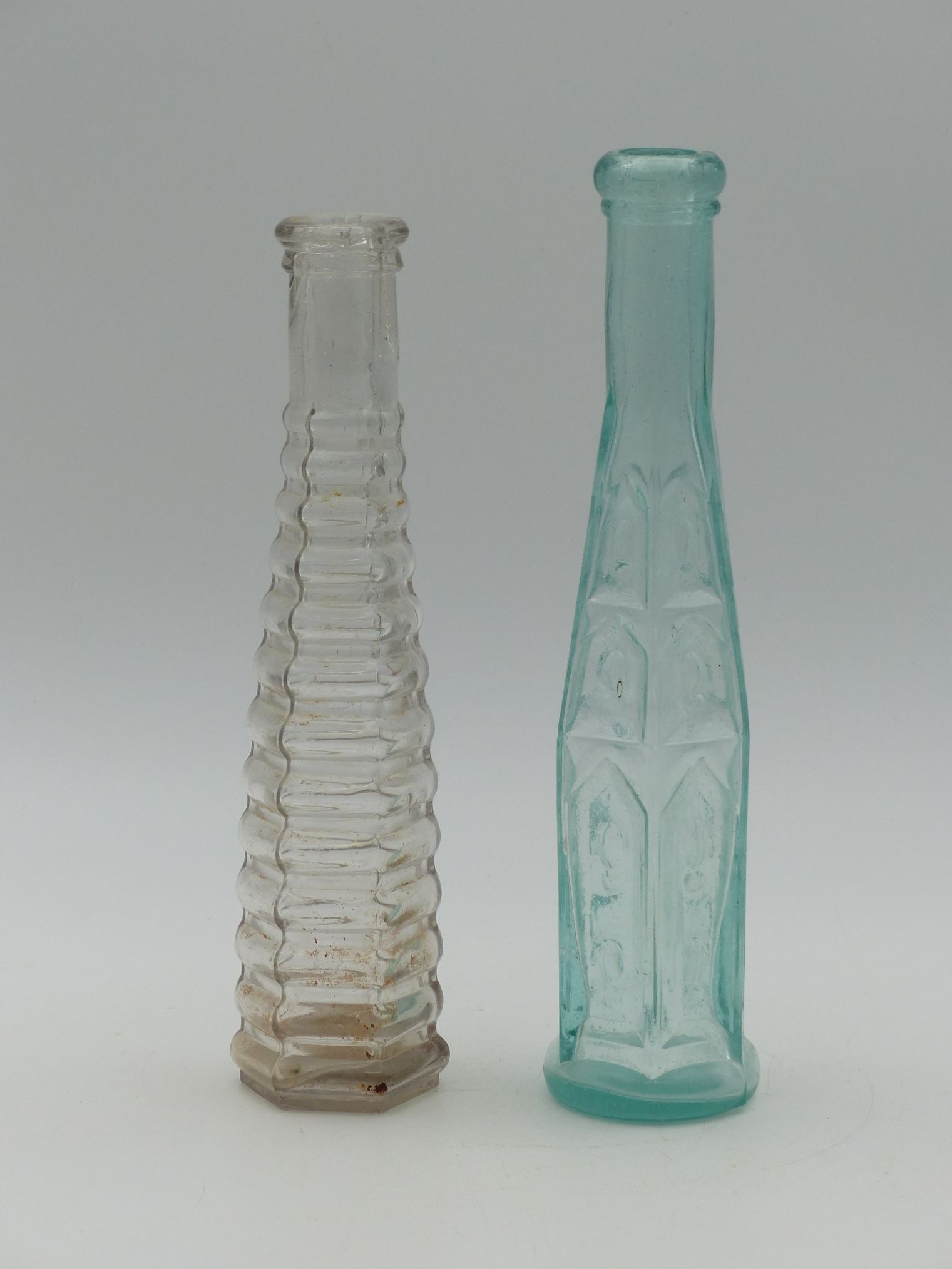 Pepper Sauce Bottle Pair: 16-Panel & Squirrel (1 of 6)