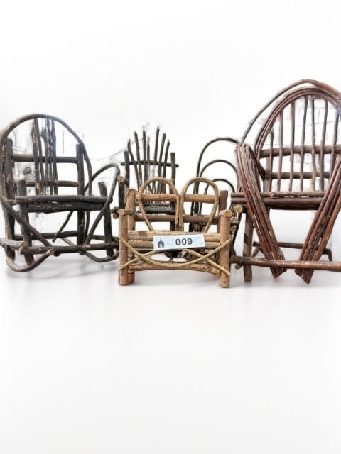 Collection of Miniature Rustic Twig Furniture (1 of 1)