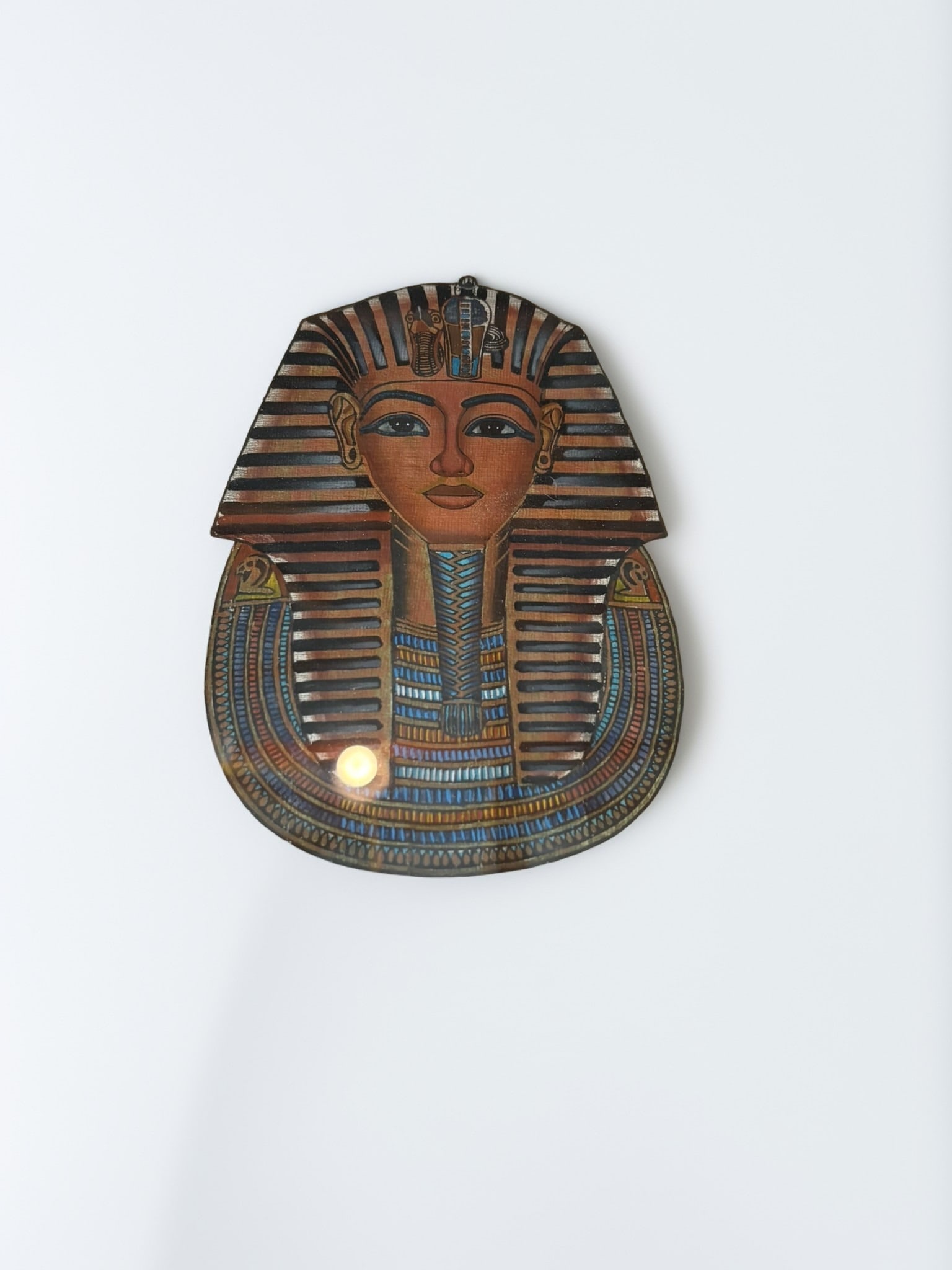 Set of Three Vintage Egyptian Papyrus Paintings (1 of 3)