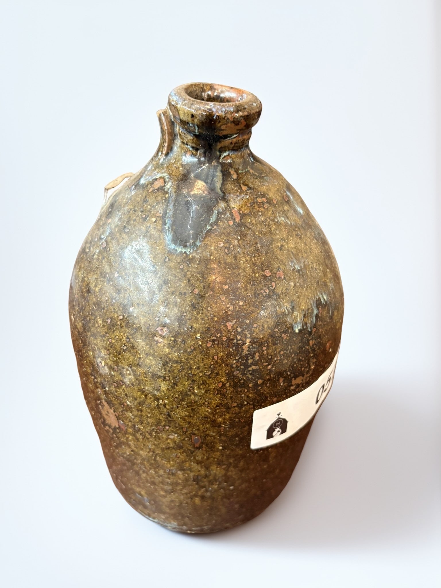 19th Century Southern American Alkaline-Glazed Stoneware Jug (1 of 4)
