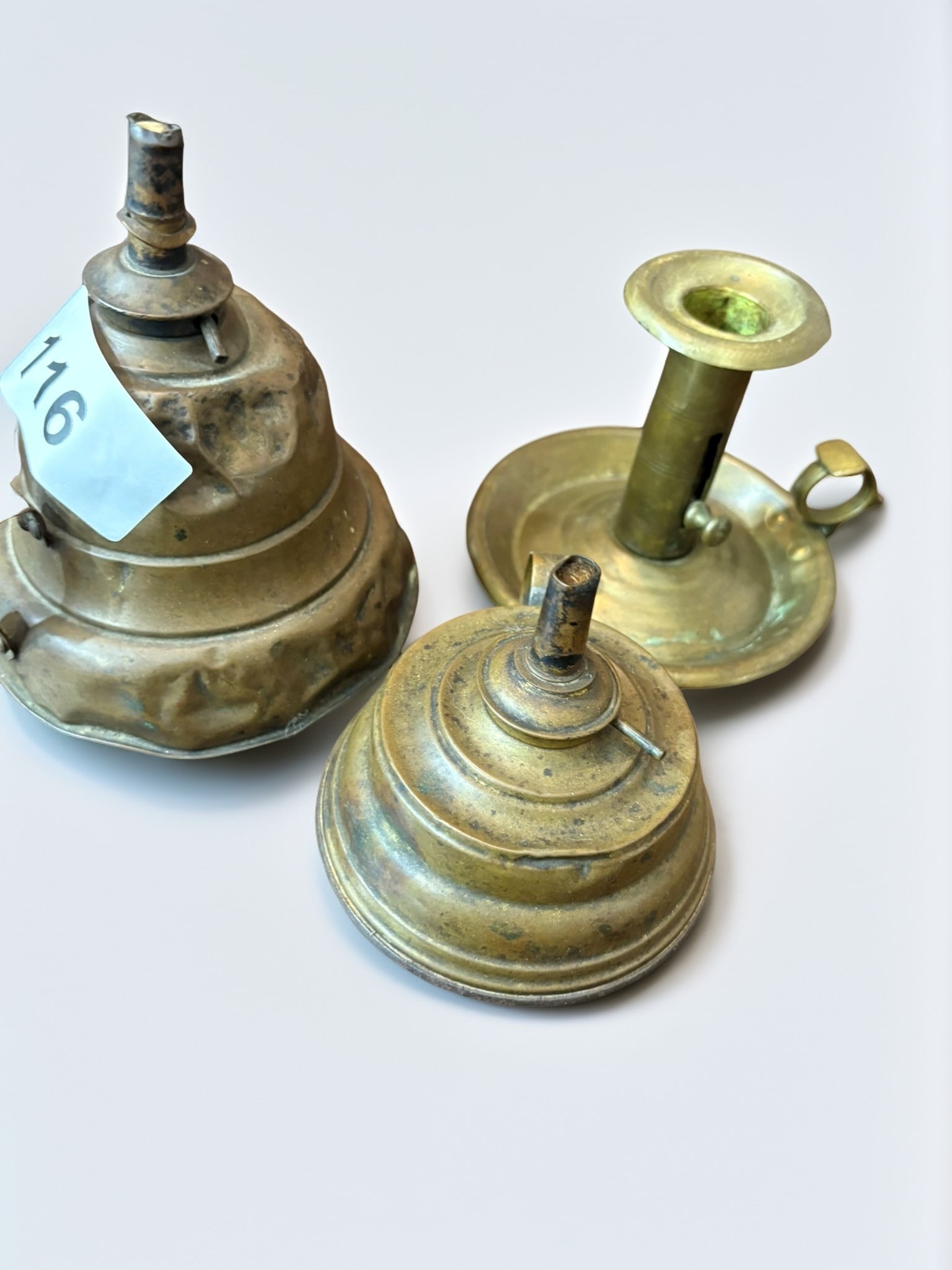 Collection of Three Antique Brass Lighting Implements (1 of 1)