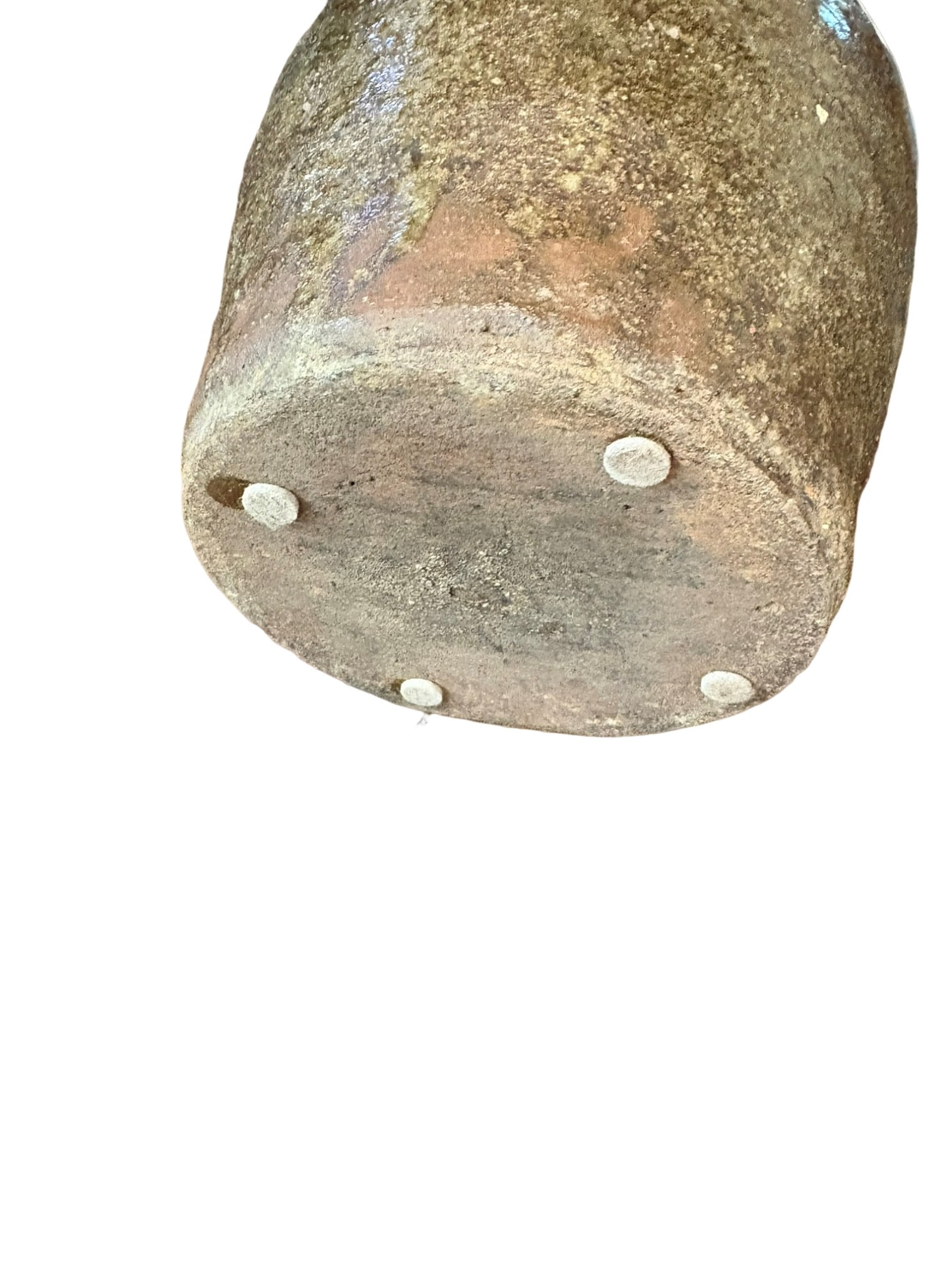 Rustic Earth-Toned Earthenware Pitcher - 5