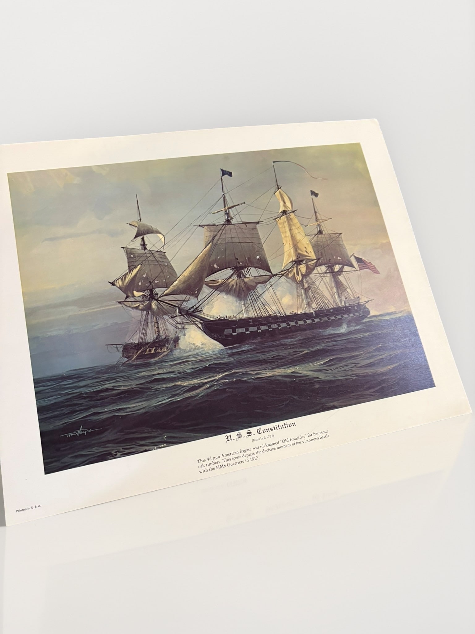 Set of Three Vintage Maritime Nautical Prints by Tom Hoyne (1 of 4)