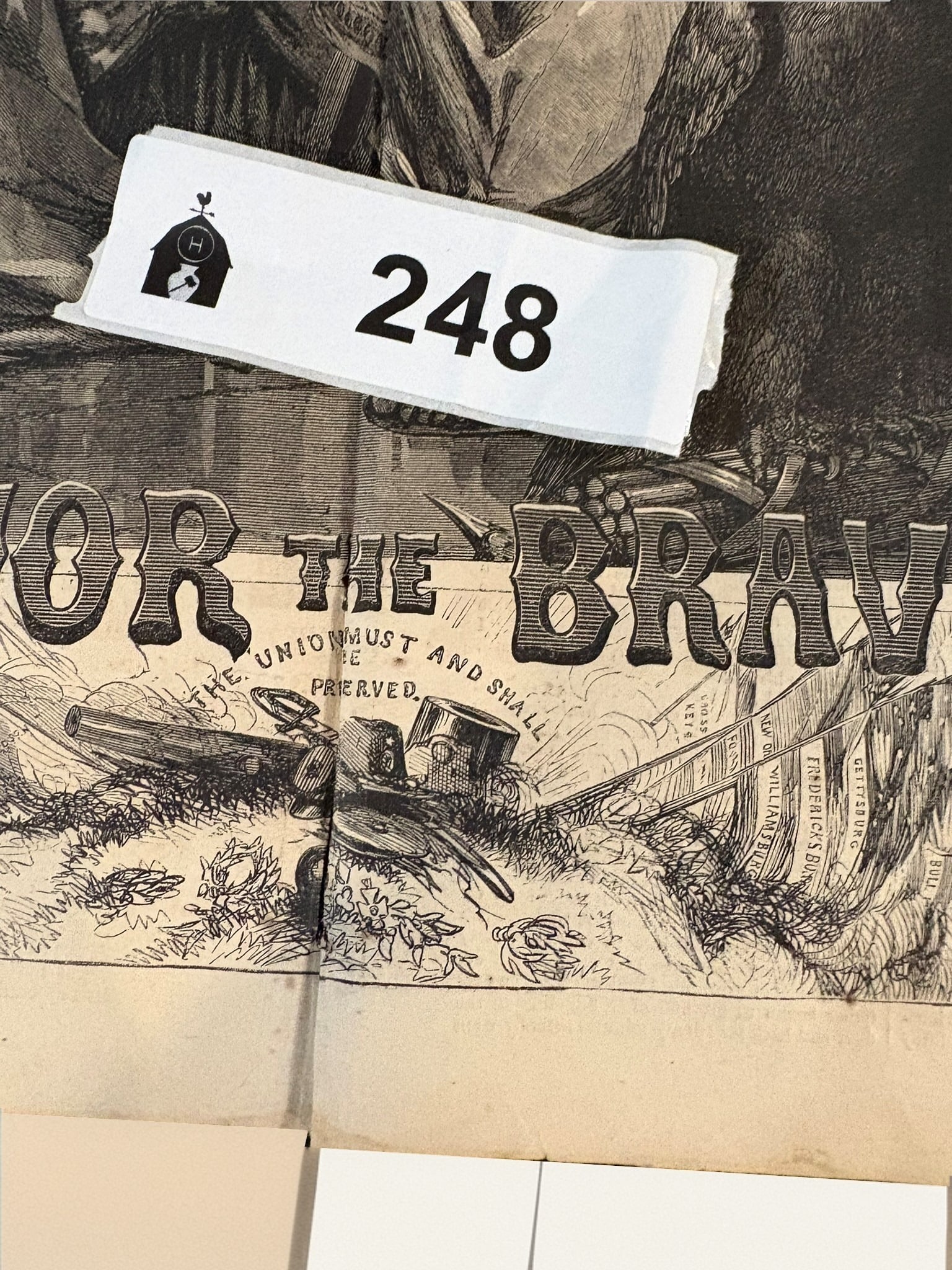 Harper's Weekly Wood Engraving: Honor the Brave (1 of 3)
