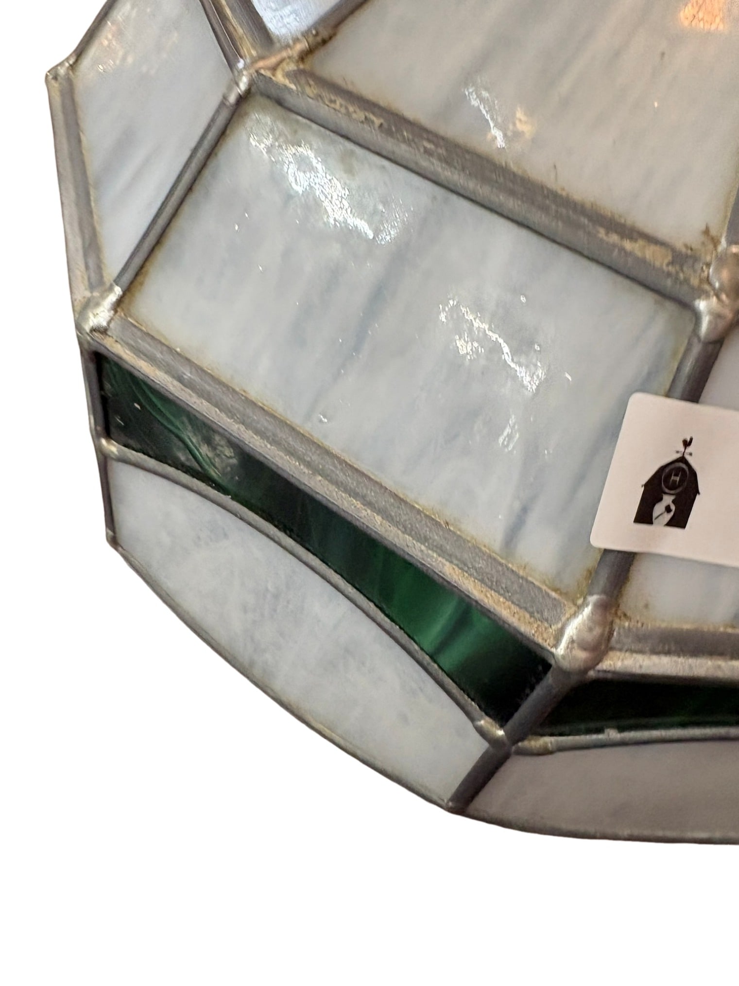 Victorian-Style Stained Glass Hanging Ceiling Fixture (1 of 4)