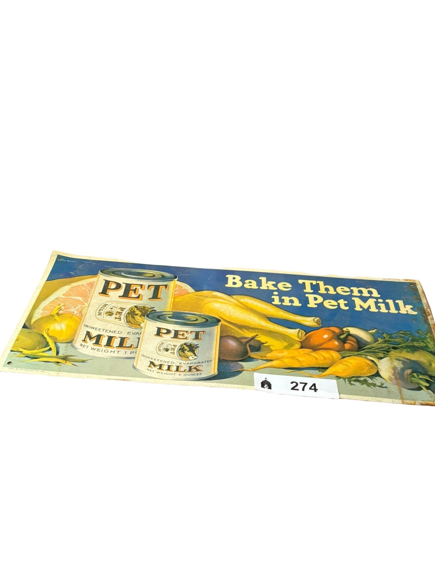 Vintage Pet Milk Advertising Sign (1 of 1)