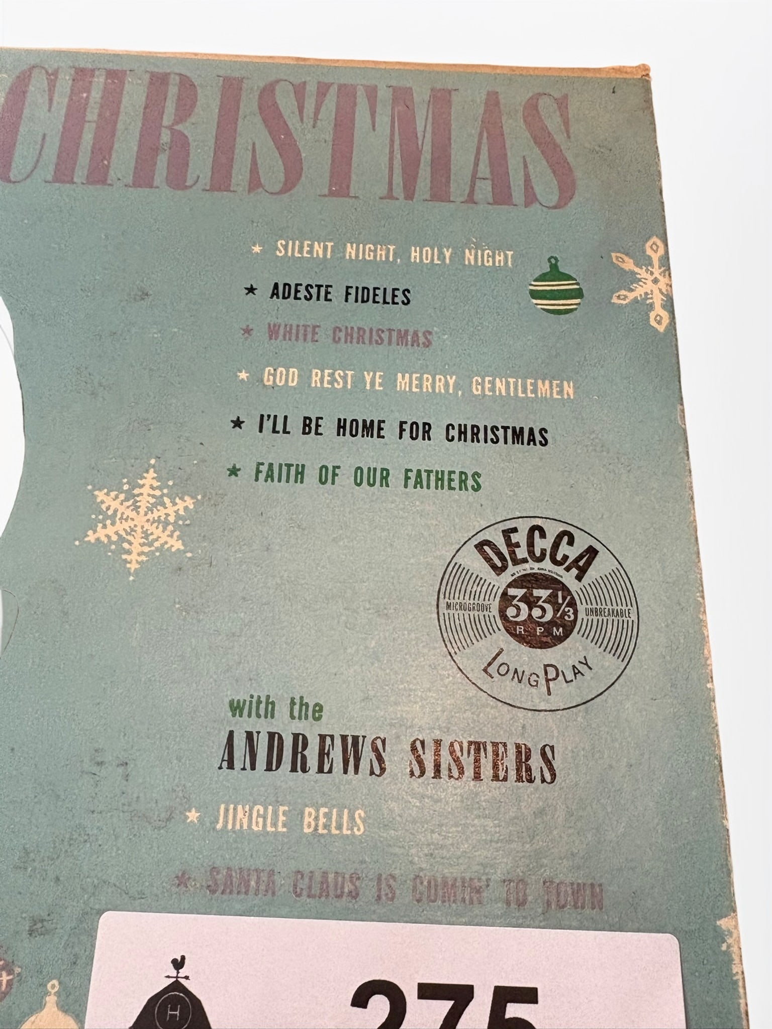 Bing Crosby Merry Christmas Vinyl LP Record (1 of 2)