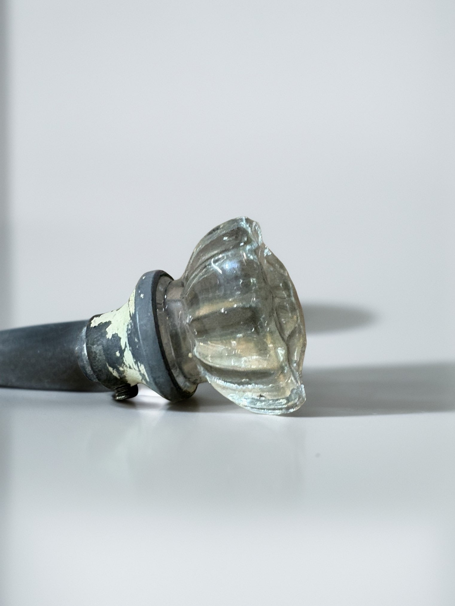 Pair of Antique Fluted Glass Doorknobs (1 of 2)