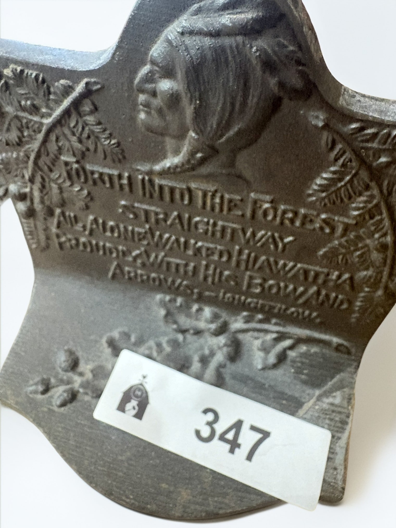 Pair of Cast Iron Hiawatha Bookends (1 of 3)