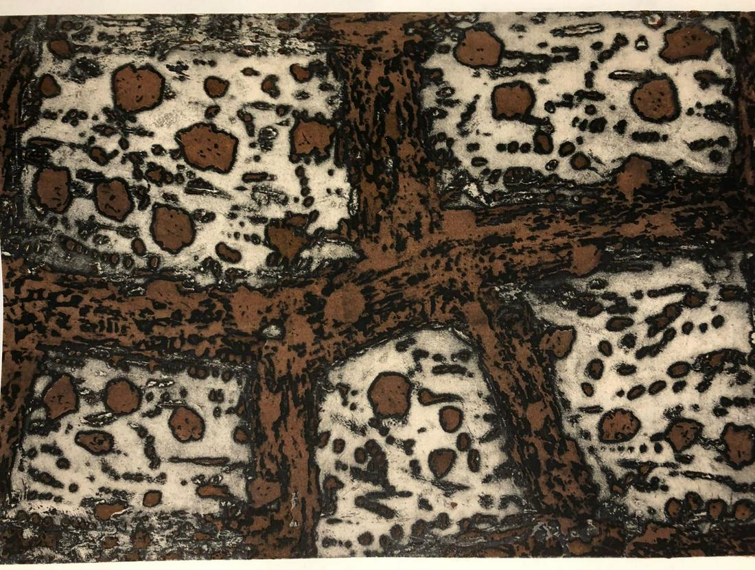 Zoran Music - Terres Dalmates Pochoir en couleurs pour (1 of 1)