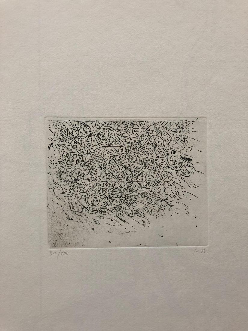 Markus Raetz - Gnuusch, 1971: Markus Raetz - Gnuusch, 1971_x000D_ _x000D_ Eau-forte originale_x000D_ Signée au crayon et numérotée 31 / 200_x000D_ Extrait de "Graphikmappe des Schweizerischen Kunstvereins"_x000D_ Ed