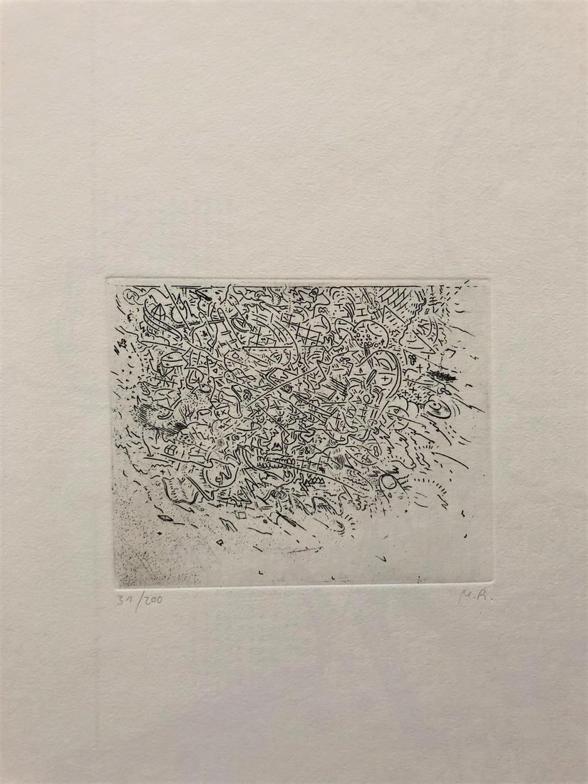 Markus Raetz - Gnuusch, 1971: Markus Raetz - Gnuusch, 1971_x000D_ _x000D_ Eau-forte originale_x000D_ Signée au crayon et numérotée 31 / 200_x000D_ Extrait de "Graphikmappe des Schweizerischen Kunstvereins"_x000D_ Ed