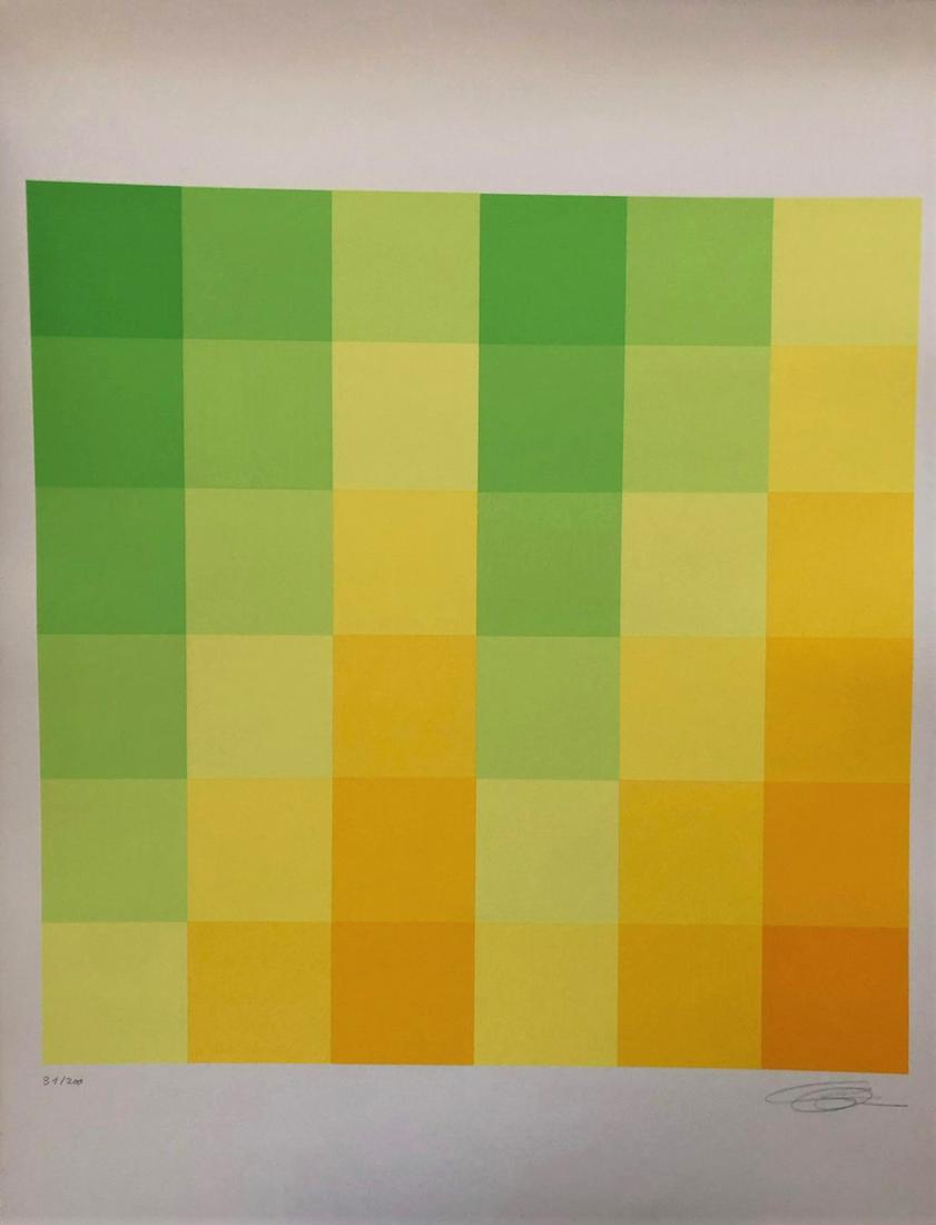 Richard Paul Lohse - Untitled: Richard Paul Lohse - Untitled_x000D_ _x000D_ Sérigraphie originale imprimée en couleurs _x000D_ Signée au crayon et numérotée 31 / 200_x000D_ Extrait de "Graphikmappe des Schw